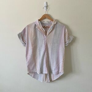 Madewell Lakeline Popover Shirt Rainbow S